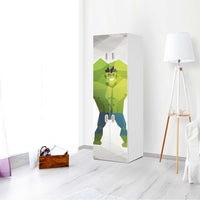 Selbstklebende Folie Mr. Green - IKEA Stuva / Fritids kombiniert - 2 große Türen und 2 kleine Türen - Kinderzimmer