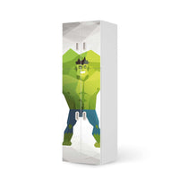 Selbstklebende Folie Mr. Green - IKEA Stuva / Fritids kombiniert - 2 große Türen und 2 kleine Türen  - weiss