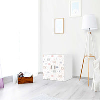 Selbstklebende Folie Sweet Dreams - IKEA Stuva / Fritids Schrank - 2 kleine Türen - Kinderzimmer