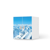 Selbstklebende Folie Himalaya - IKEA Stuva / Fritids Schrank - 2 kleine Türen  - weiss