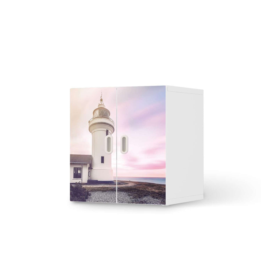 Selbstklebende Folie Lighthouse - IKEA Stuva / Fritids Schrank - 2 kleine Türen  - weiss