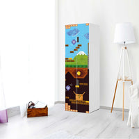Selbstklebende Folie Pixelmania - IKEA Stuva kombiniert - 2 große Türen und 2 kleine Türen (Kombination 2) - Kinderzimmer