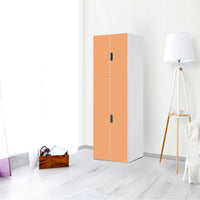 Selbstklebende Folie Orange Light - IKEA Stuva kombiniert - 2 große Türen und 2 kleine Türen (Kombination 2) - Wohnzimmer