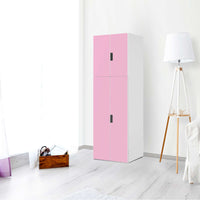 Selbstklebende Folie Pink Light - IKEA Stuva kombiniert - 2 große Türen und 2 kleine Türen (Kombination 2) - Wohnzimmer