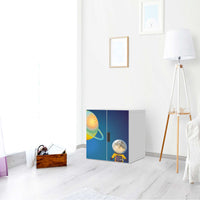 Selbstklebende Folie Young Explorer - IKEA Stuva Schrank - 2 kleine Türen - Kinderzimmer