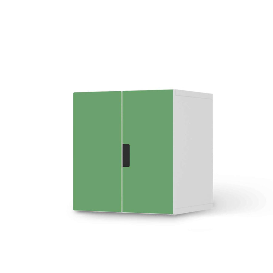 Selbstklebende Folie Grün Light - IKEA Stuva Schrank - 2 kleine Türen  - weiss