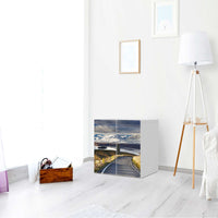 Selbstklebende Folie New Zealand - IKEA Stuva Schrank - 2 kleine Türen - Wohnzimmer