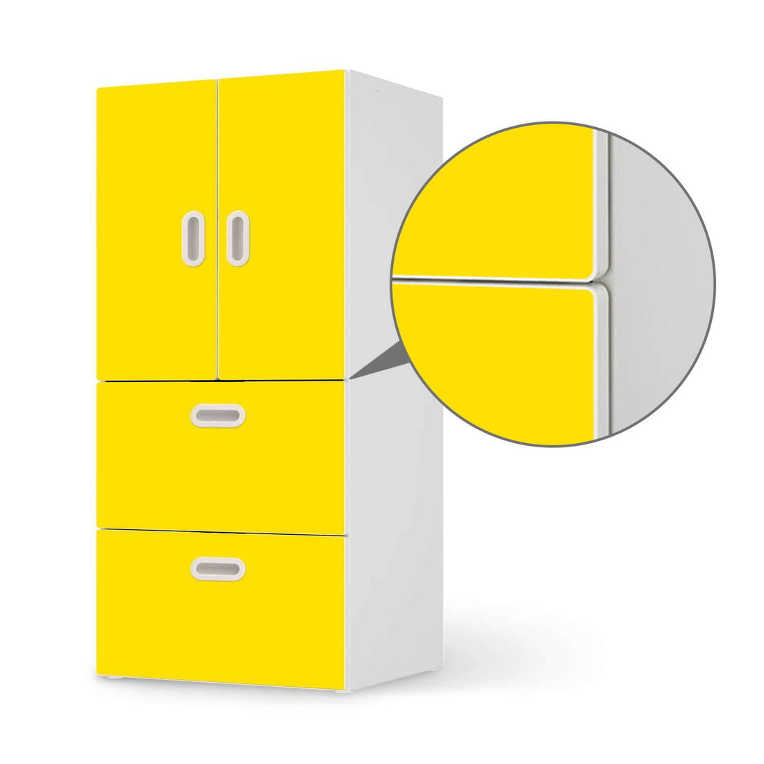 Klebefolie Möbel IKEA Stuva Fritids Ausschnitt Kante