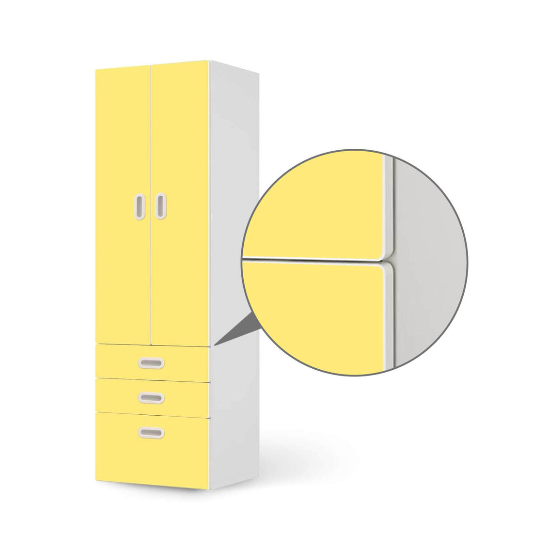Klebefolie Möbel IKEA Stuva Fritids Ausschnitt Kante