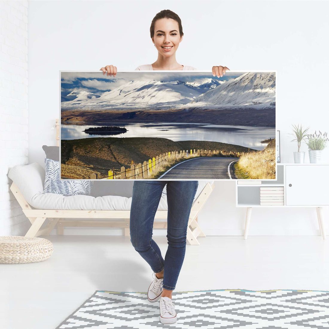Tischfolie New Zealand - Tisch 120x60 cm - Folie