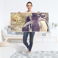 Tischfolie Pingu Friendship - Tisch 120x60 cm - Folie