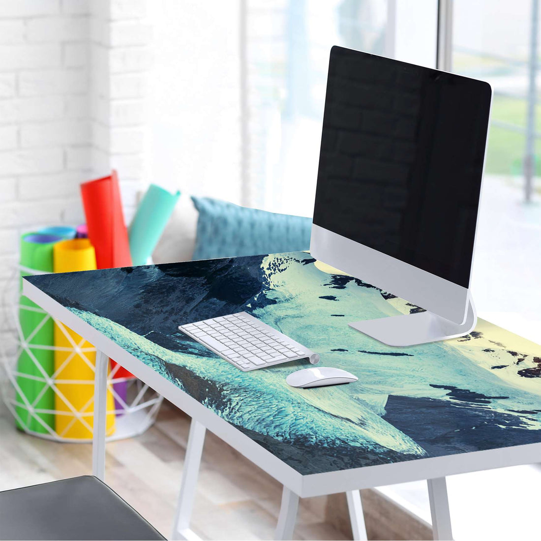 Tischfolie Patagonia - Tisch 120x60 cm - Schreibtisch