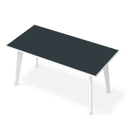 Tischfolie Blaugrau Dark - Esszimmer Tisch 160x80 cm
