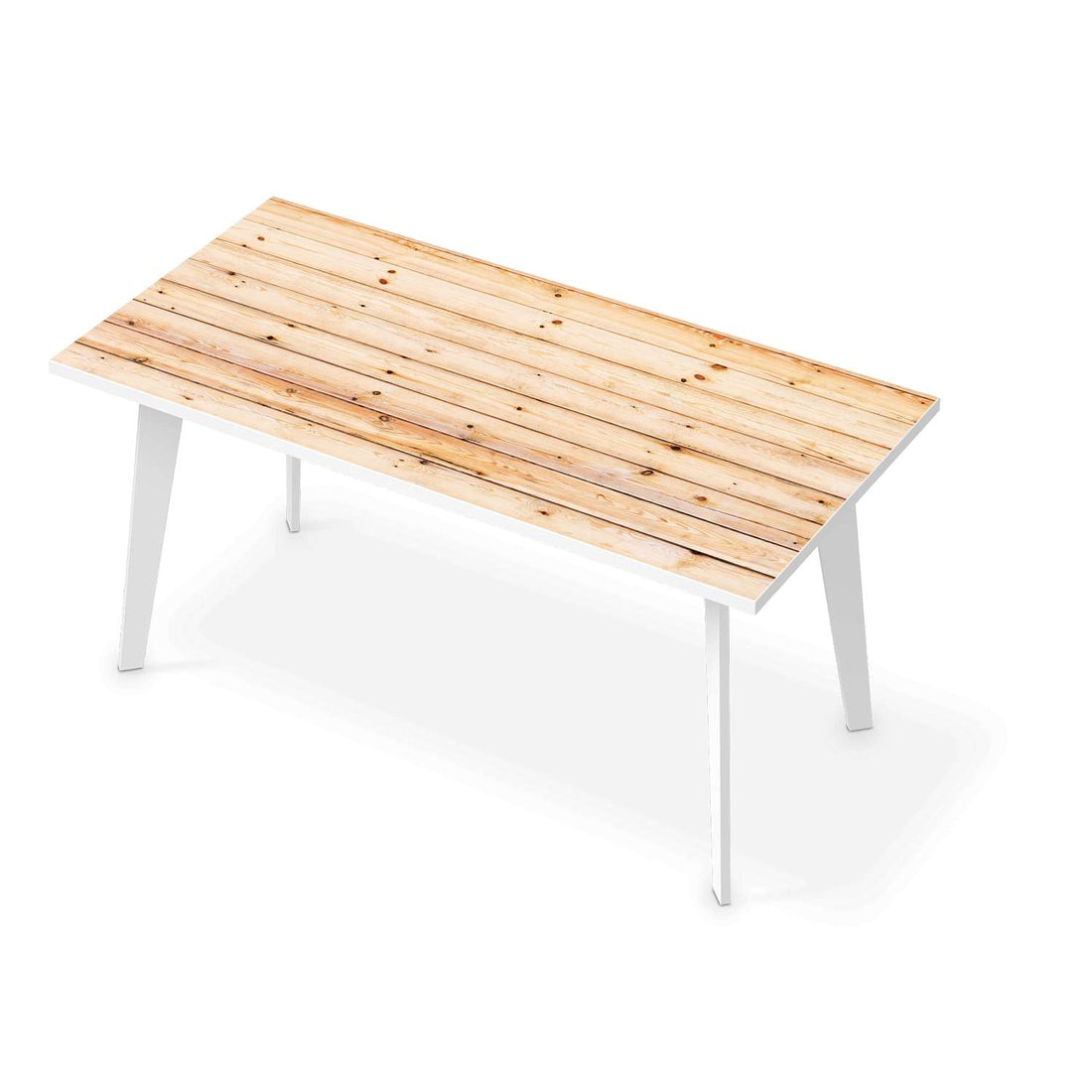 Tischfolie Bright Planks - Esszimmer Tisch 160x80 cm
