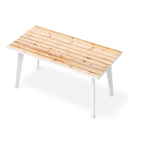 Tischfolie Bright Planks - Esszimmer Tisch 160x80 cm
