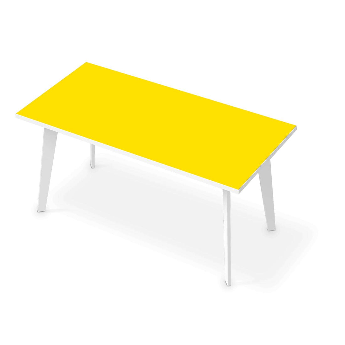 Tischfolie Gelb Dark - Esszimmer Tisch 160x80 cm