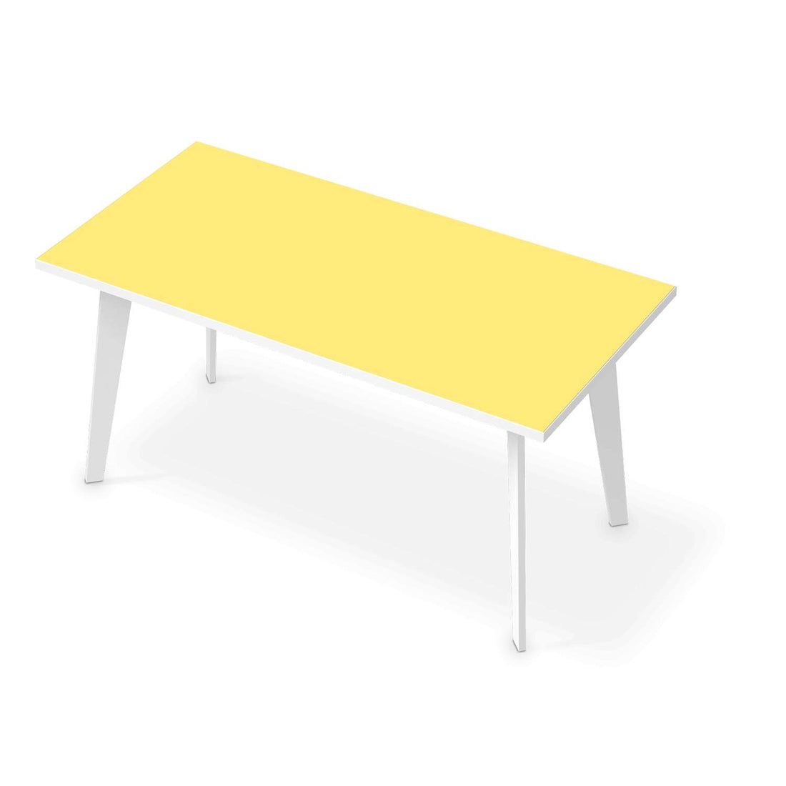 Tischfolie Gelb Light - Esszimmer Tisch 160x80 cm