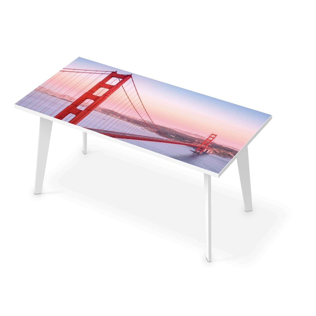 Tischfolie Golden Gate - Esszimmer Tisch 160x80 cm