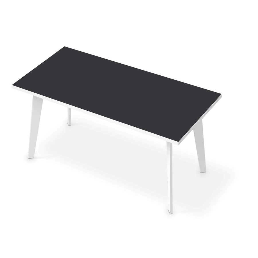 Tischfolie Grau Dark - Esszimmer Tisch 160x80 cm