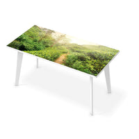 Tischfolie Green Tea Fields - Esszimmer Tisch 160x80 cm