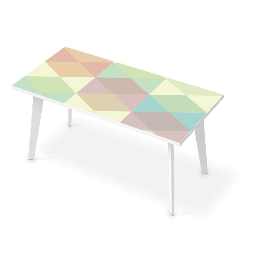 Tischfolie Melitta Pastell Geometrie - Esszimmer Tisch 160x80 cm
