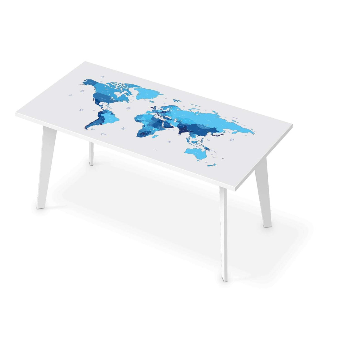 Tischfolie Politische Weltkarte - Esszimmer Tisch 160x80 cm