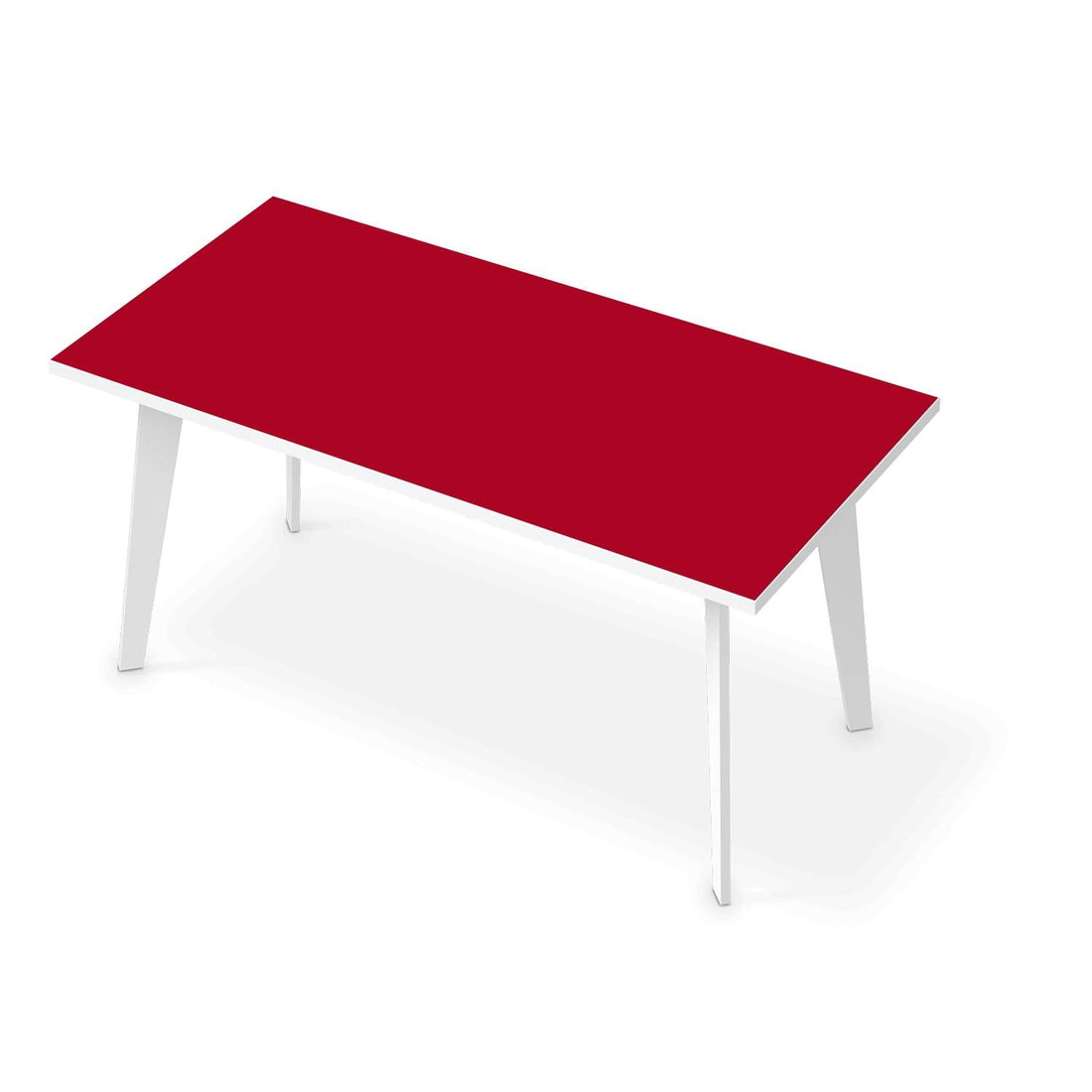 Tischfolie Rot Dark - Esszimmer Tisch 160x80 cm