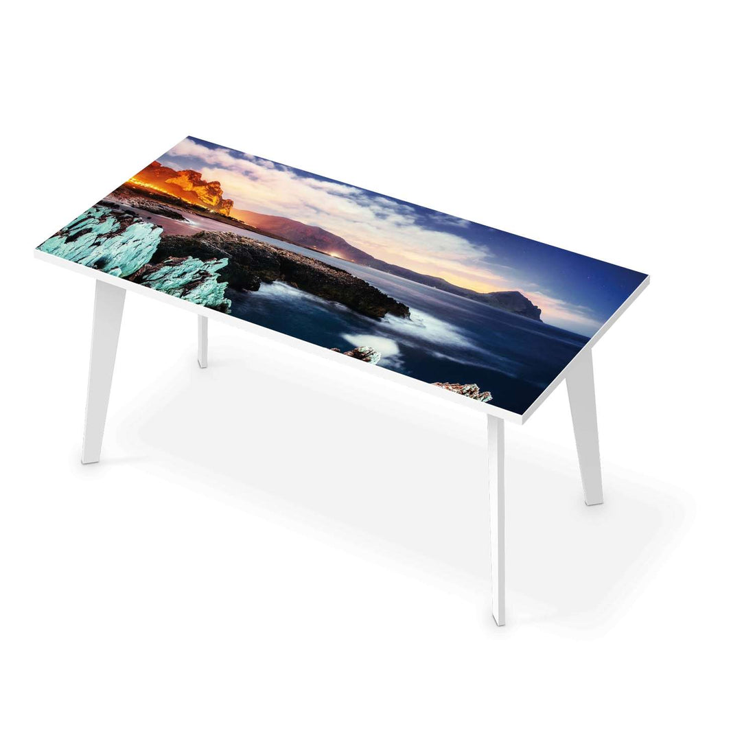 Tischfolie Seaside - Esszimmer Tisch 160x80 cm