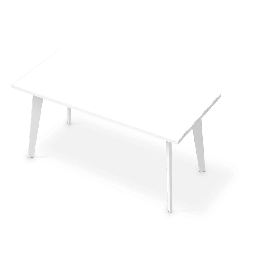 Tischfolie Weiß - Esszimmer Tisch 160x80 cm
