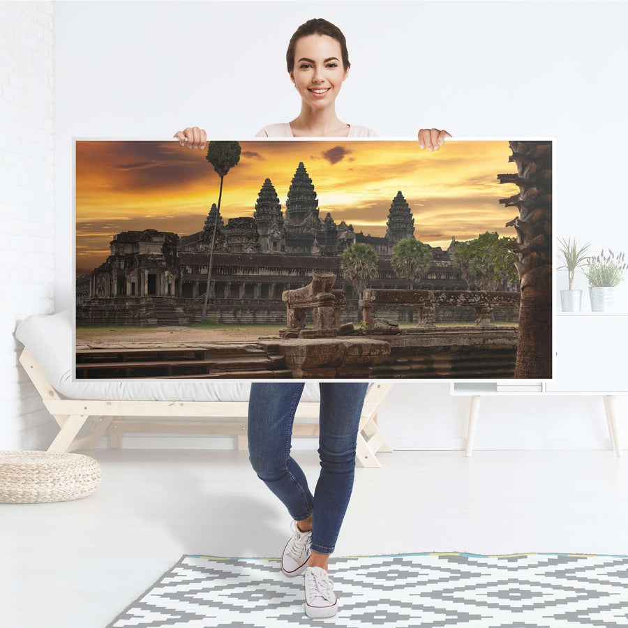 Tischfolie Angkor Wat - Tisch 160x80 cm - Folie