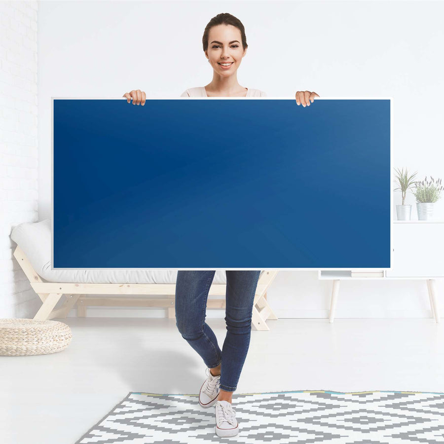 Tischfolie Blau Dark - Tisch 160x80 cm - Folie