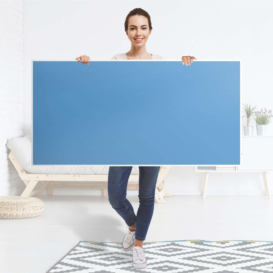 Tischfolie Blau Light - Tisch 160x80 cm - Folie