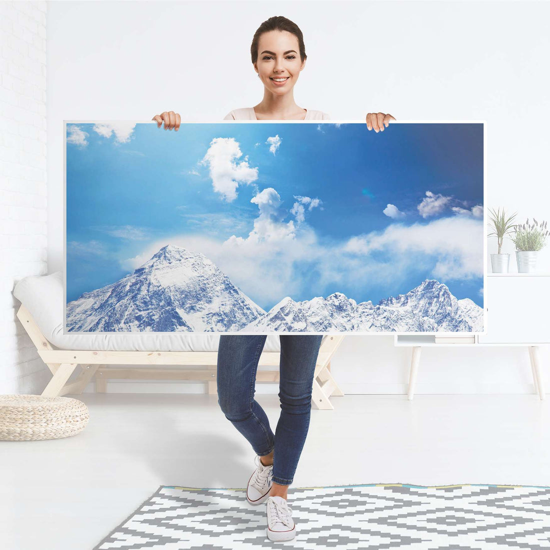 Tischfolie Everest - Tisch 160x80 cm - Folie