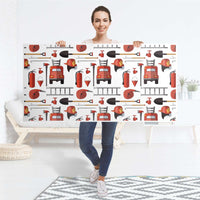 Tischfolie Firefighter - Tisch 160x80 cm - Folie