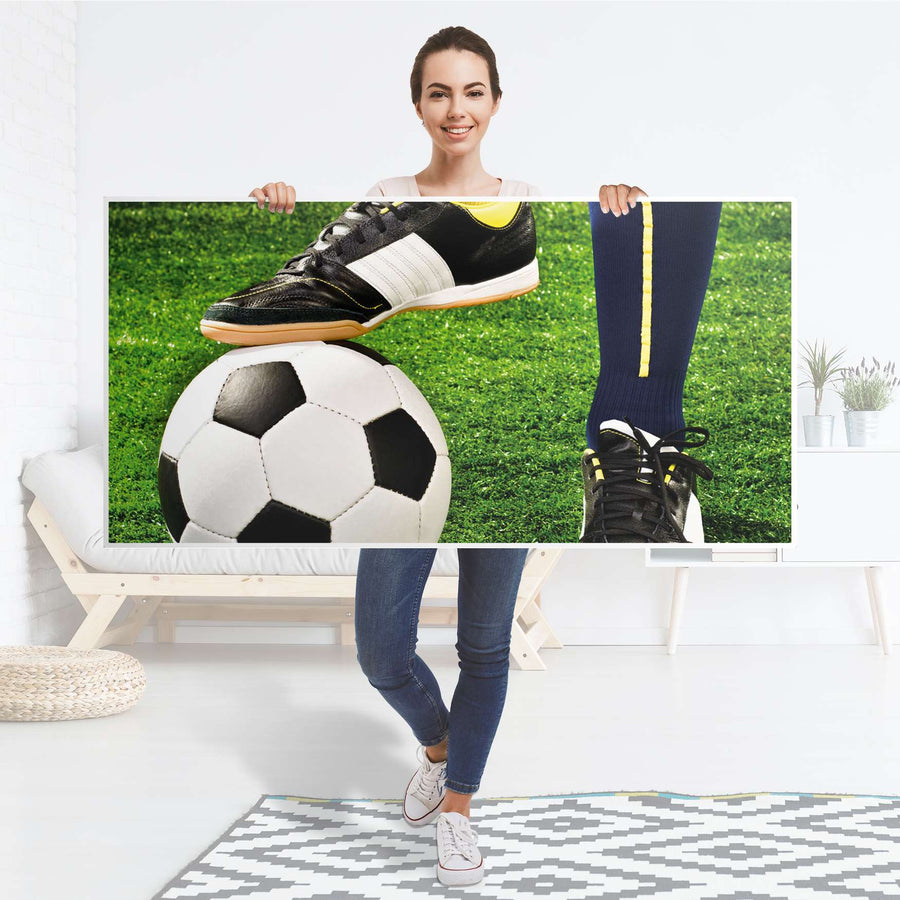 Tischfolie Fussballstar - Tisch 160x80 cm - Folie