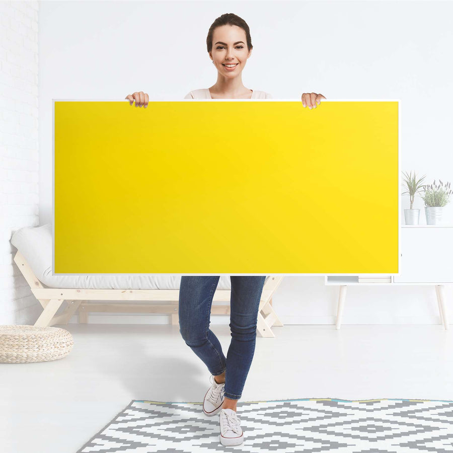Tischfolie Gelb Dark - Tisch 160x80 cm - Folie