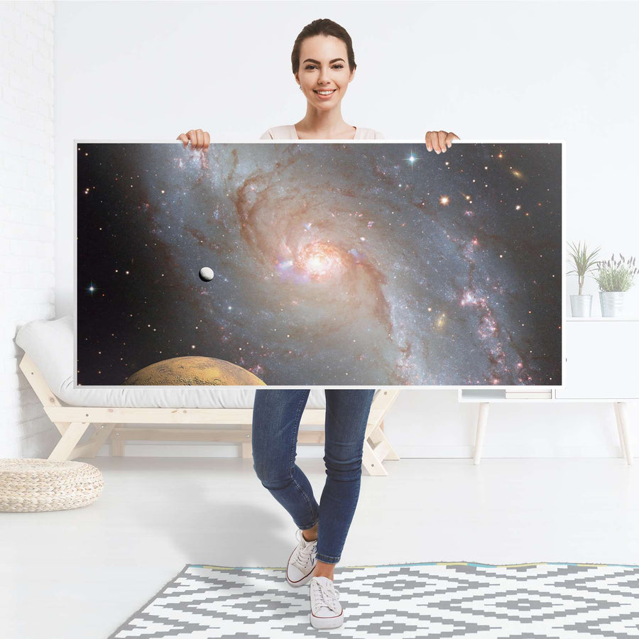 Tischfolie Milky Way - Tisch 160x80 cm - Folie