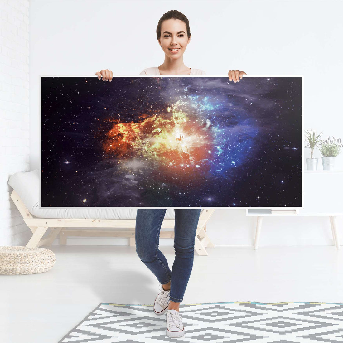 Tischfolie Nebula - Tisch 160x80 cm - Folie