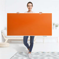 Tischfolie Orange Dark - Tisch 160x80 cm - Folie