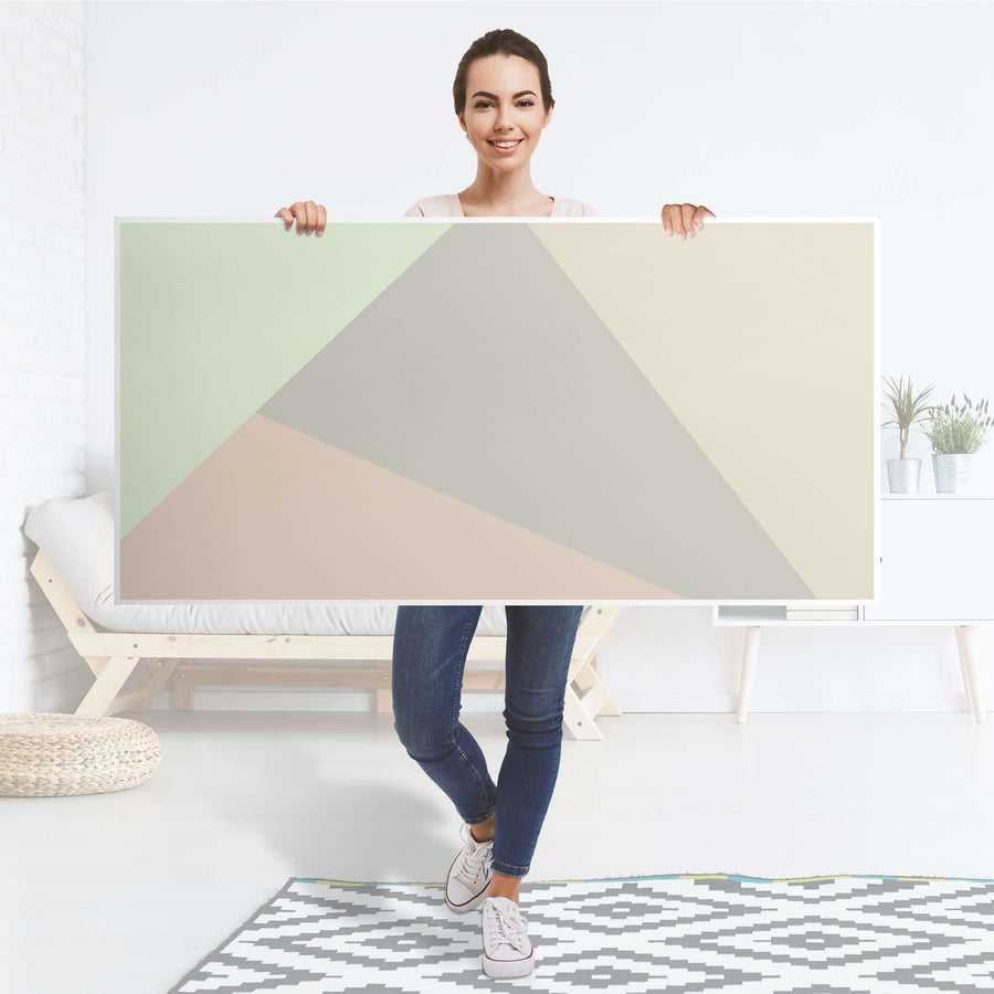 Tischfolie Pastell Geometrik - Tisch 160x80 cm - Folie