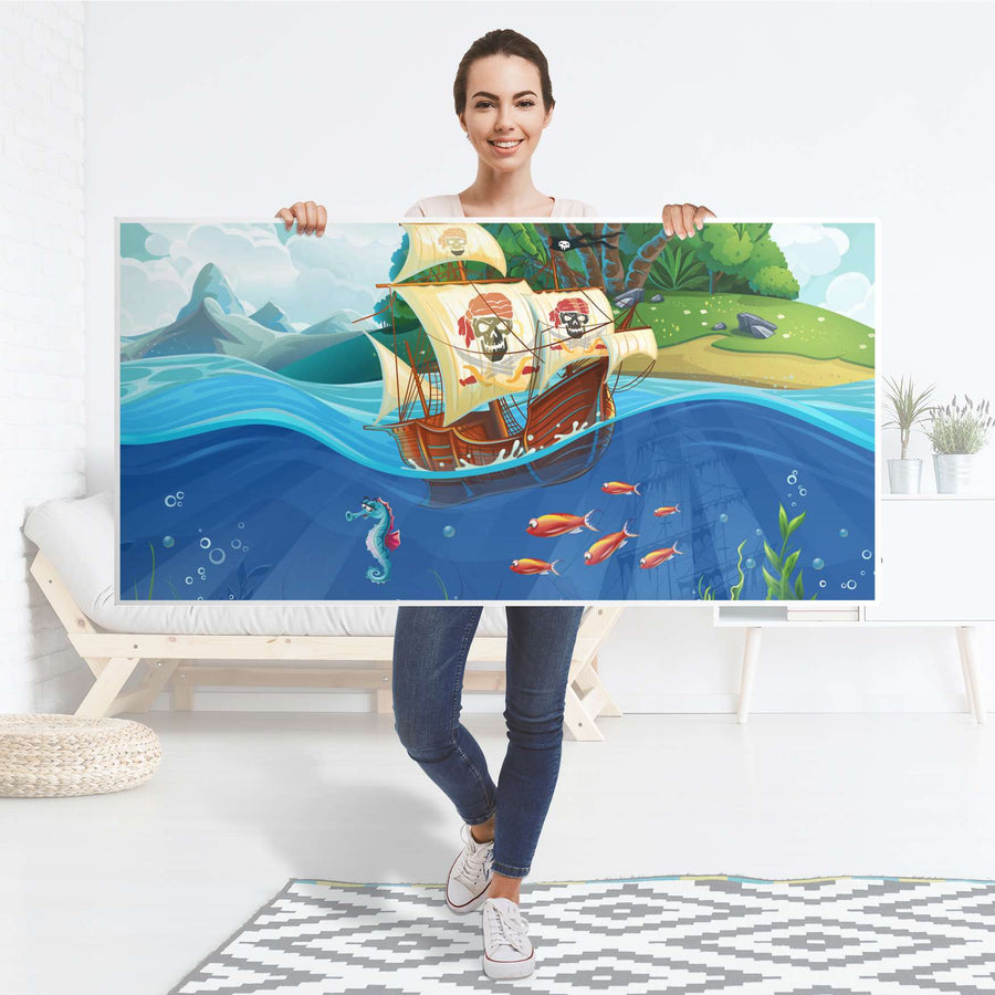 Tischfolie Pirates - Tisch 160x80 cm - Folie