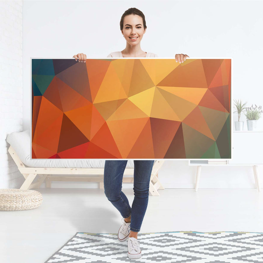 Tischfolie Polygon - Tisch 160x80 cm - Folie