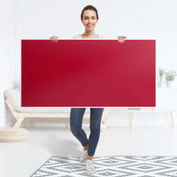 Tischfolie Rot Dark - Tisch 160x80 cm - Folie