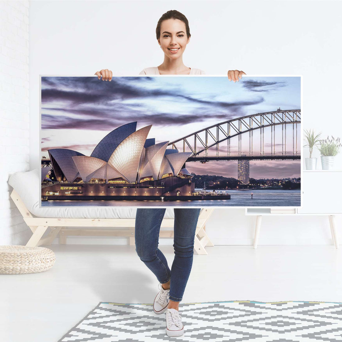 Tischfolie Sydney - Tisch 160x80 cm - Folie