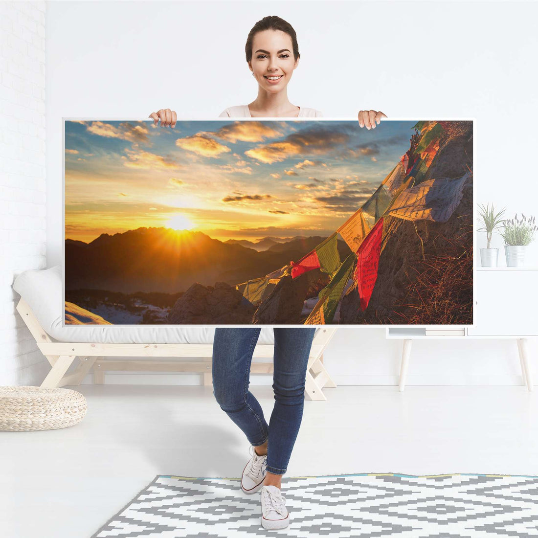 Tischfolie Tibet - Tisch 160x80 cm - Folie