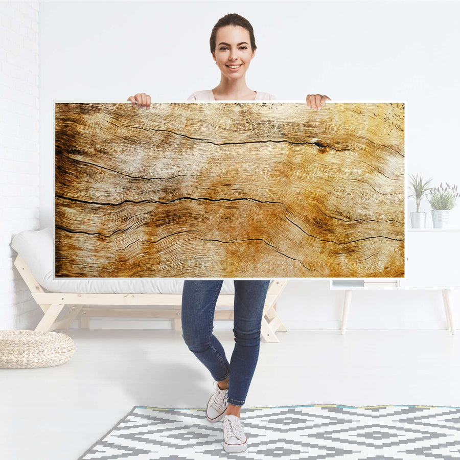 Tischfolie Unterholz - Tisch 160x80 cm - Folie