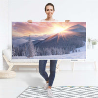 Tischfolie Zauberhafte Winterlandschaft - Tisch 160x80 cm - Folie