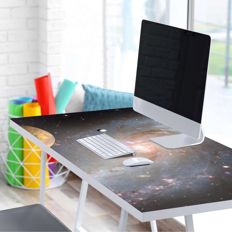 Tischfolie Milky Way - Tisch 160x80 cm - Schreibtisch