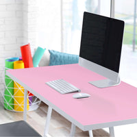Tischfolie Pink Light - Tisch 160x80 cm - Schreibtisch