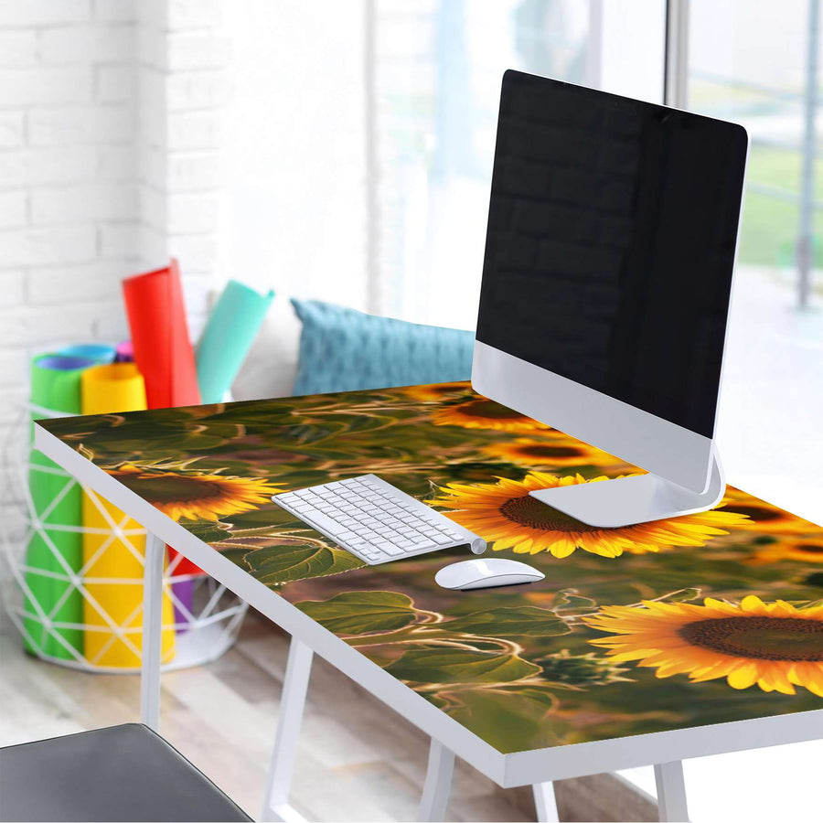 Tischfolie Sunflowers - Tisch 160x80 cm - Schreibtisch